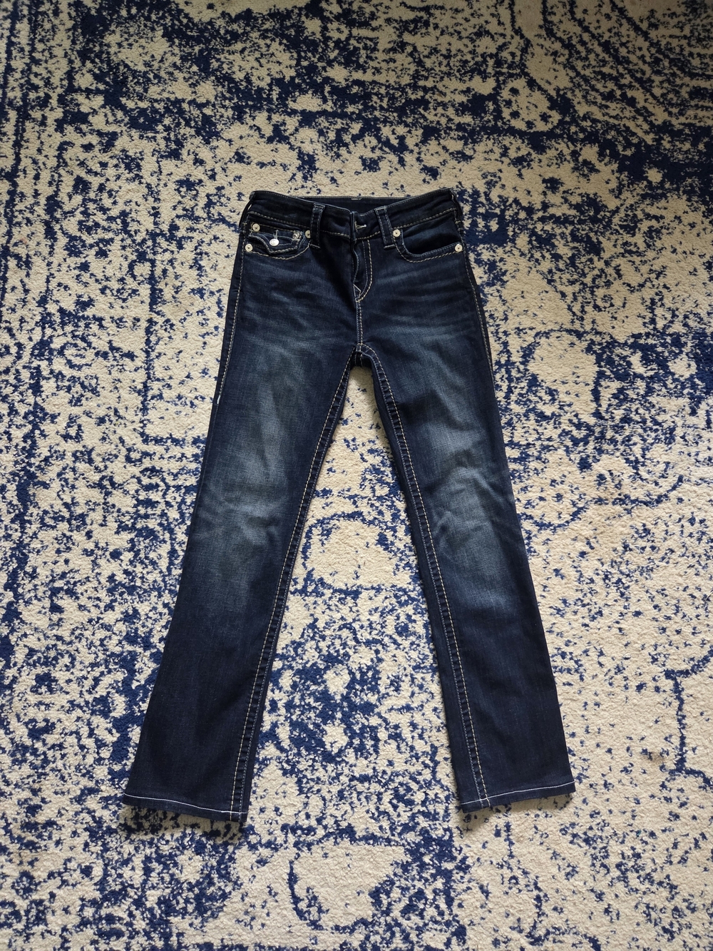 True Religion Women’s Dark Wash Straight Leg Jeans